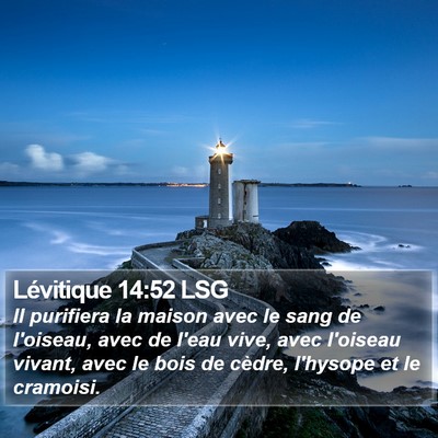 Lévitique 14:52 LSG Bible Verse Image