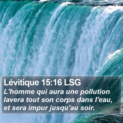 Lévitique 15:16 LSG Bible Verse Image