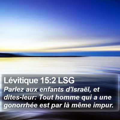 Lévitique 15:2 LSG Bible Verse Image