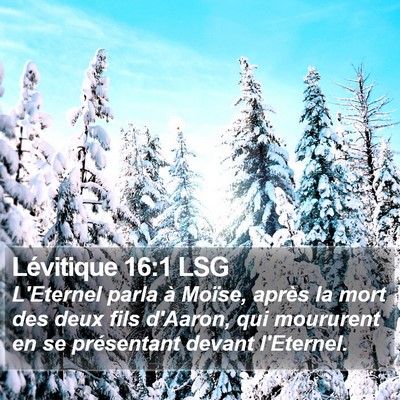 Lévitique 16:1 LSG Bible Verse Image