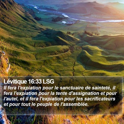 Lévitique 16:33 LSG Bible Verse Image