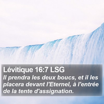 Lévitique 16:7 LSG Bible Verse Image