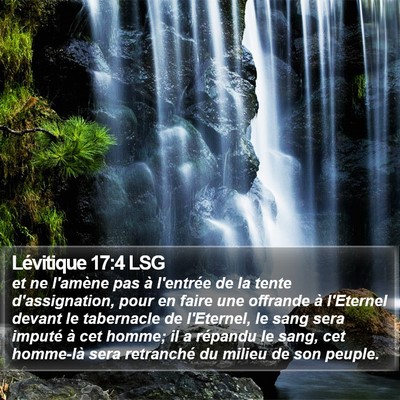 Lévitique 17:4 LSG Bible Verse Image