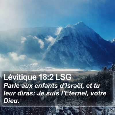 Lévitique 18:2 LSG Bible Verse Image