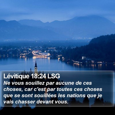 Lévitique 18:24 LSG Bible Verse Image