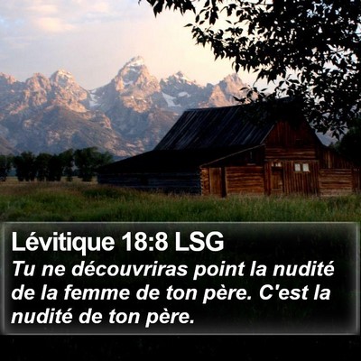 Lévitique 18:8 LSG Bible Verse Image