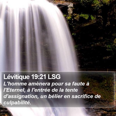 Lévitique 19:21 LSG Bible Verse Image