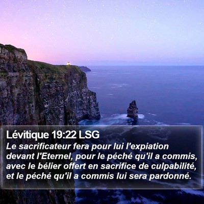 Lévitique 19:22 LSG Bible Verse Image