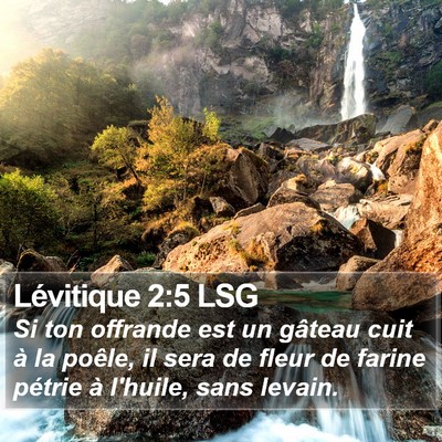 Lévitique 2:5 LSG Bible Verse Image