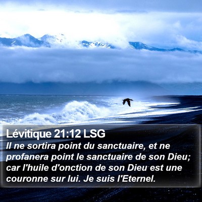 Lévitique 21:12 LSG Bible Verse Image