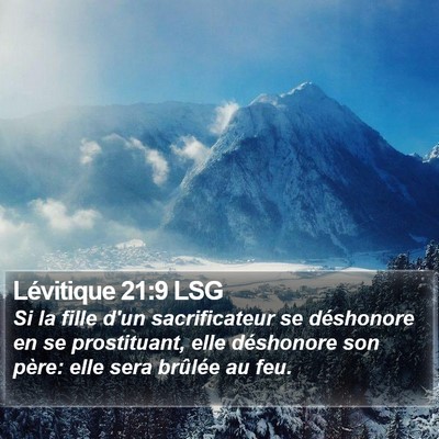 Lévitique 21:9 LSG Bible Verse Image