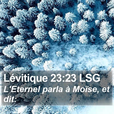 Lévitique 23:23 LSG Bible Verse Image