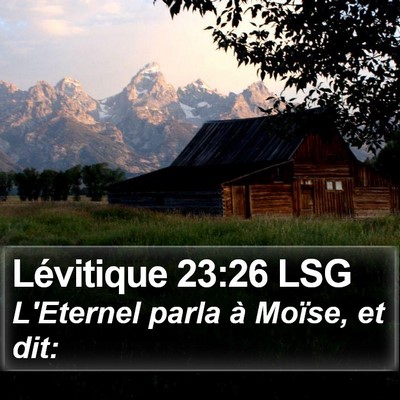 Lévitique 23:26 LSG Bible Verse Image