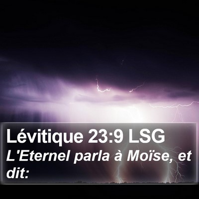 Lévitique 23:9 LSG Bible Verse Image