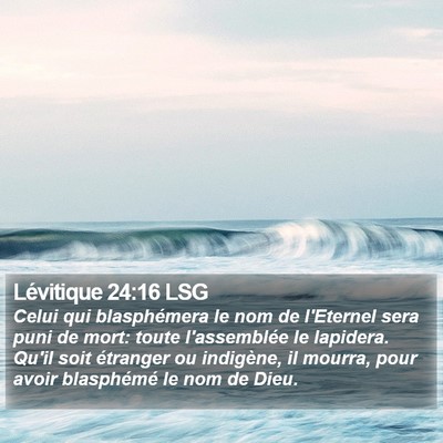 Lévitique 24:16 LSG Bible Verse Image
