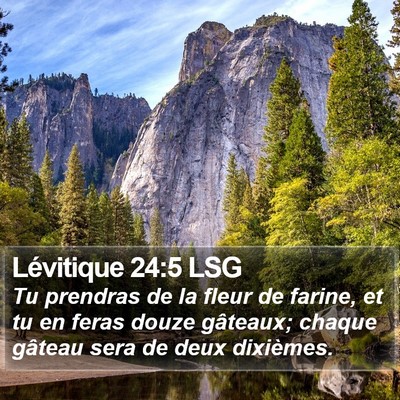 Lévitique 24:5 LSG Bible Verse Image