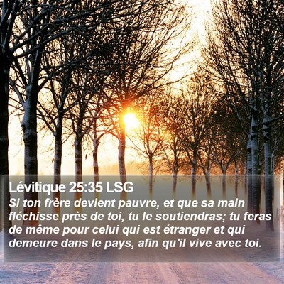 Lévitique 25:35 LSG Bible Verse Image