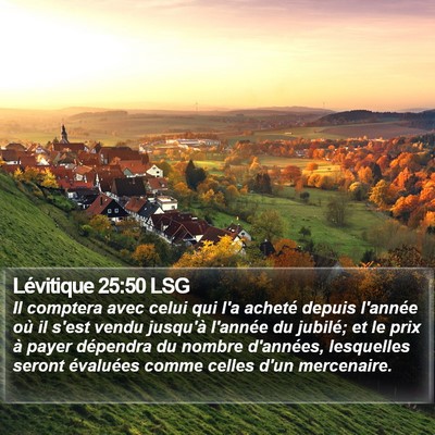 Lévitique 25:50 LSG Bible Verse Image