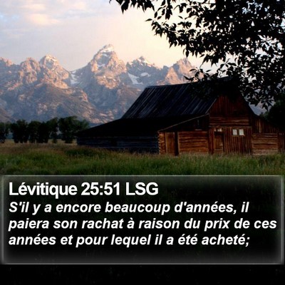 Lévitique 25:51 LSG Bible Verse Image