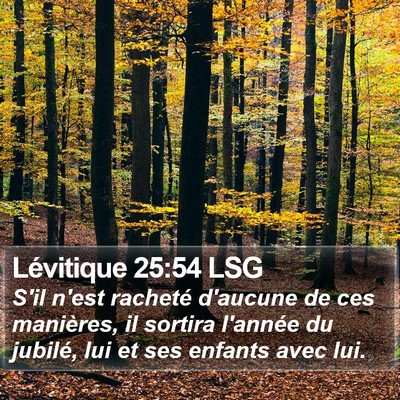 Lévitique 25:54 LSG Bible Verse Image