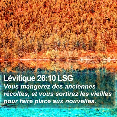 Lévitique 26:10 LSG Bible Verse Image