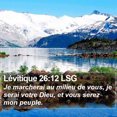 Lévitique 26:12 LSG Bible Verse Image