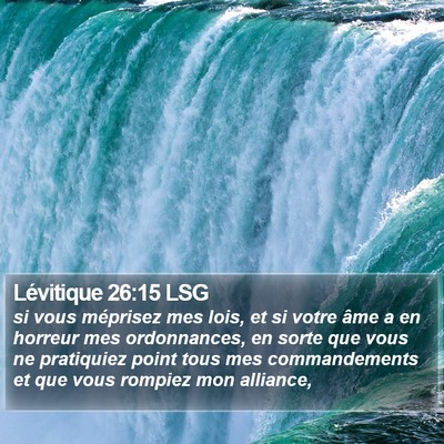 Lévitique 26:15 LSG Bible Verse Image
