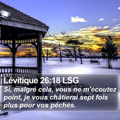 Lévitique 26:18 LSG Bible Verse Image