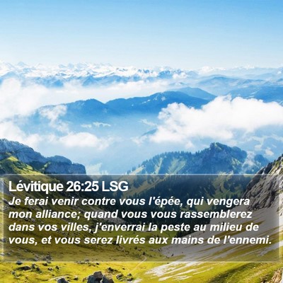 Lévitique 26:25 LSG Bible Verse Image