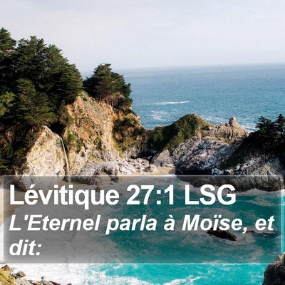 Lévitique 27:1 LSG Bible Verse Image