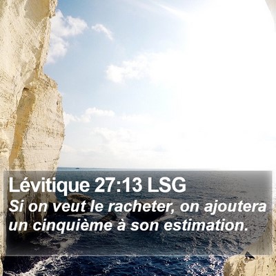 Lévitique 27:13 LSG Bible Verse Image