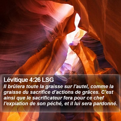 Lévitique 4:26 LSG Bible Verse Image