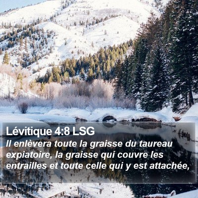 Lévitique 4:8 LSG Bible Verse Image