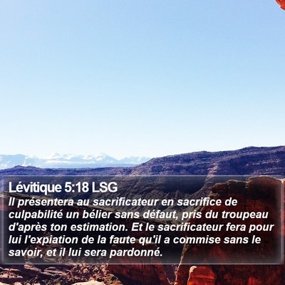 Lévitique 5:18 LSG Bible Verse Image