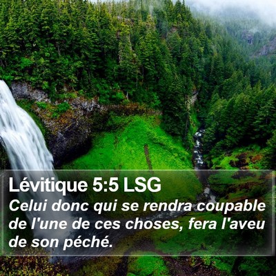 Lévitique 5:5 LSG Bible Verse Image