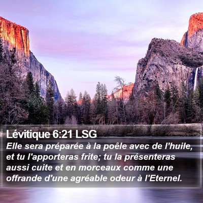 Lévitique 6:21 LSG Bible Verse Image