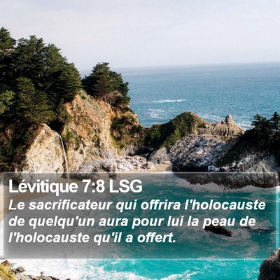 Lévitique 7:8 LSG Bible Verse Image