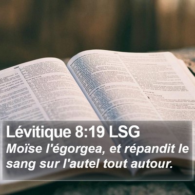 Lévitique 8:19 LSG Bible Verse Image