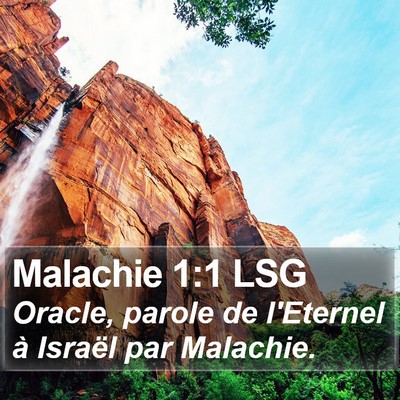 Malachie 1:1 LSG Bible Verse Image
