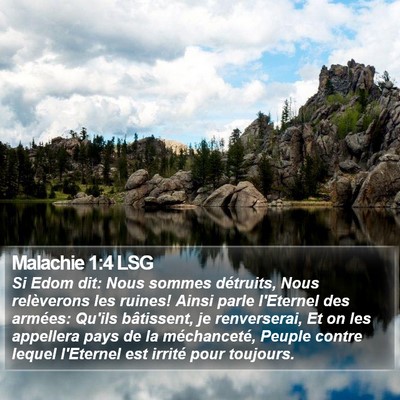 Malachie 1:4 LSG Bible Verse Image