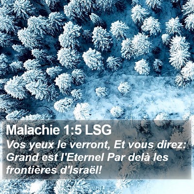 Malachie 1:5 LSG Bible Verse Image