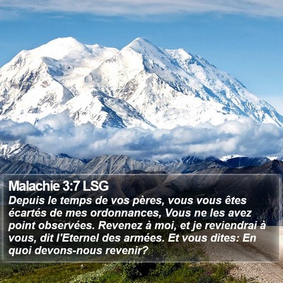 Malachie 3:7 LSG Bible Verse Image