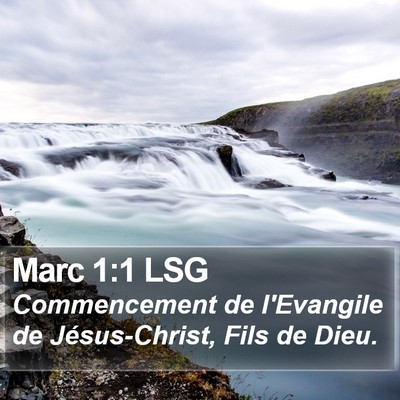 Marc 1:1 LSG Bible Verse Image