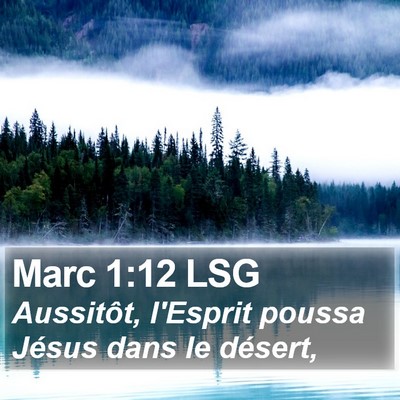 Marc 1:12 LSG Bible Verse Image