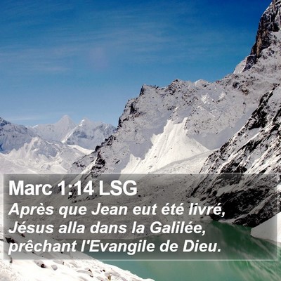 Marc 1:14 LSG Bible Verse Image