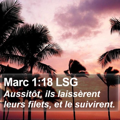 Marc 1:18 LSG Bible Verse Image