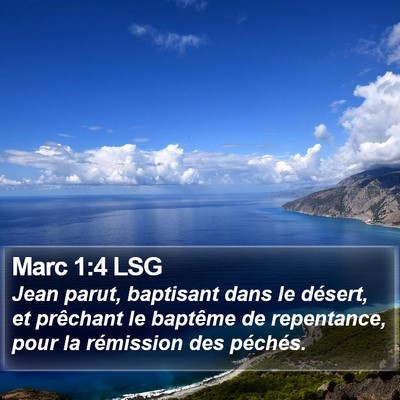 Marc 1:4 LSG Bible Verse Image