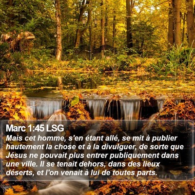 Marc 1:45 LSG Bible Verse Image
