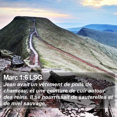 Marc 1:6 LSG Bible Verse Image