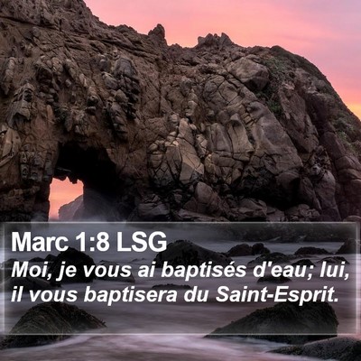 Marc 1:8 LSG Bible Verse Image